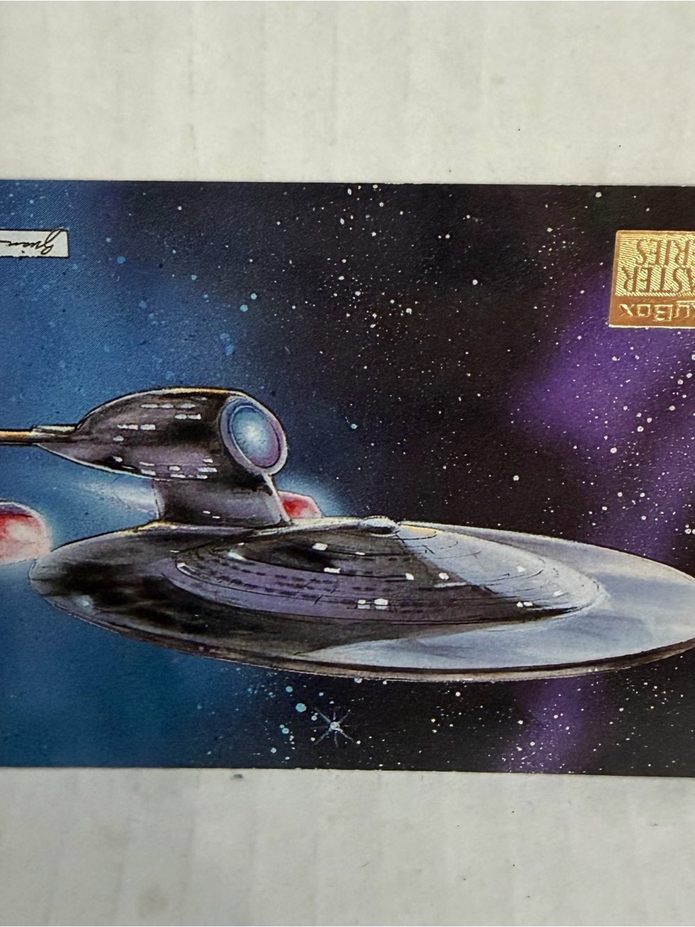 Vintage 1994 Skybox Star Trek Master Series U.S.S. Enterprise #76 Trading Card